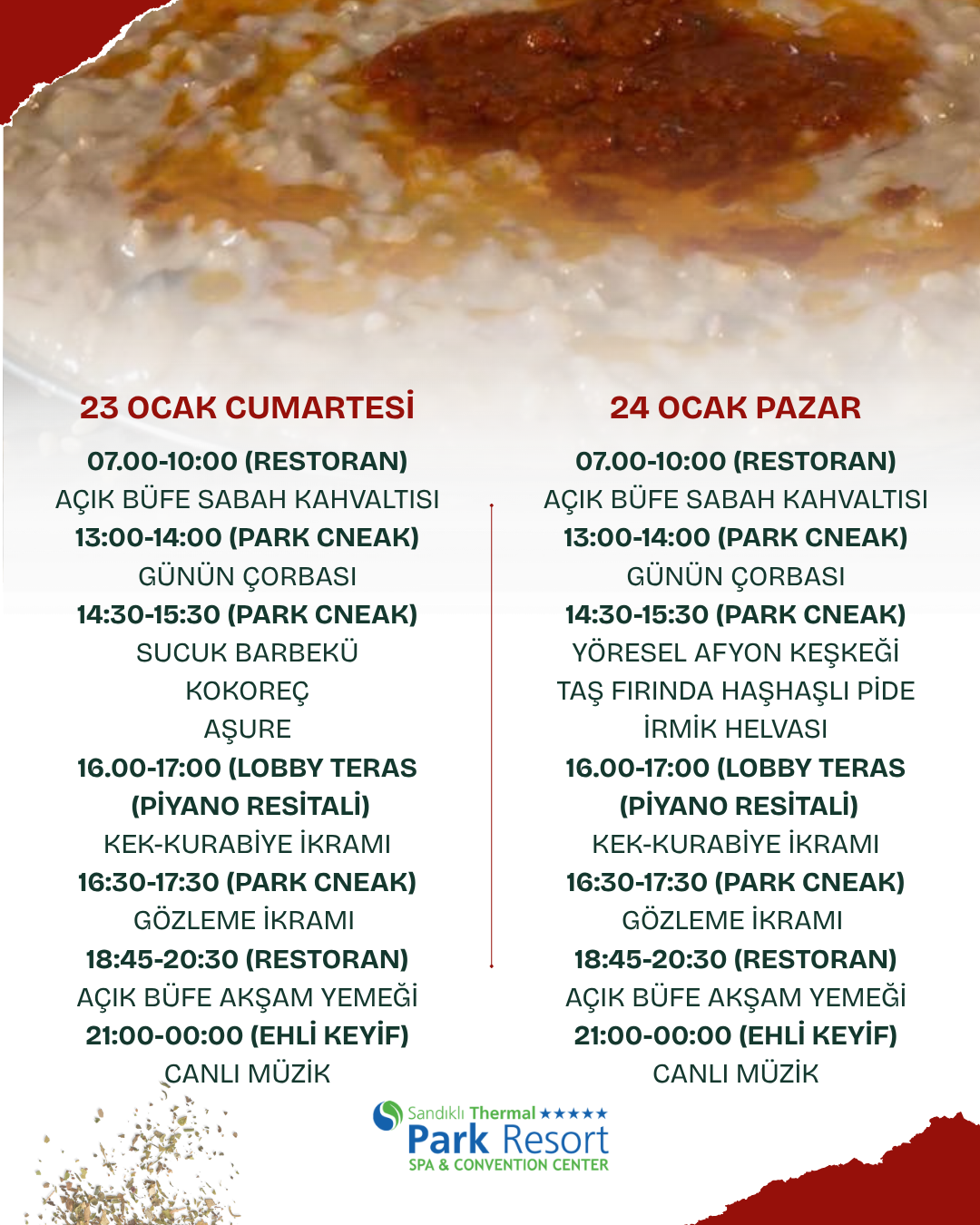 2027 SÖMESTİR DÖNEMİ YİYECEK-İÇECEK SUNUM PROGRAMI