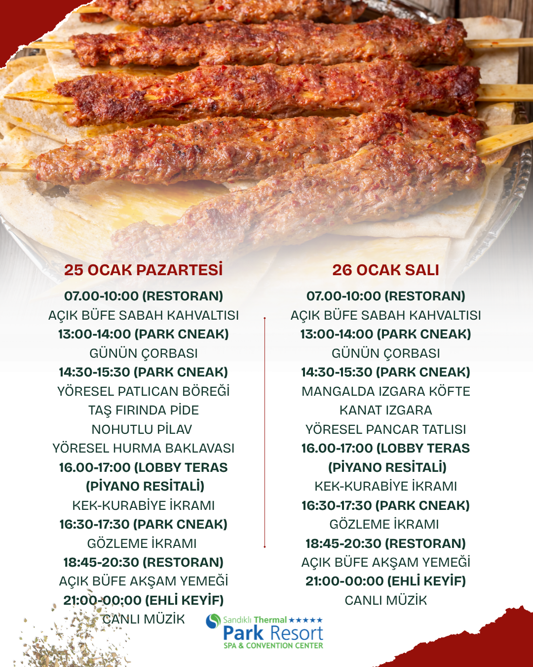 2027 SÖMESTİR DÖNEMİ YİYECEK-İÇECEK SUNUM PROGRAMI