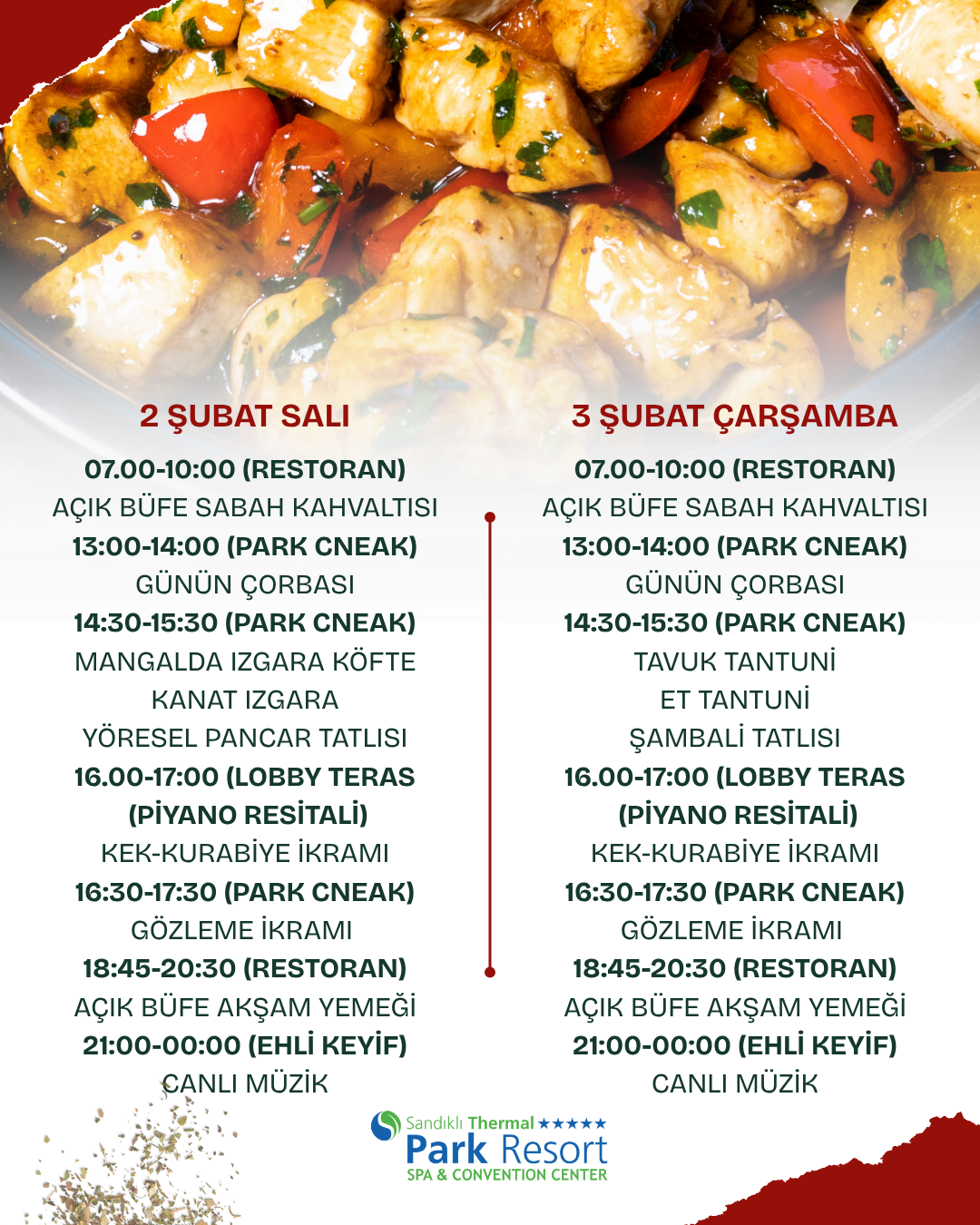 2027 SÖMESTİR DÖNEMİ YİYECEK-İÇECEK SUNUM PROGRAMI